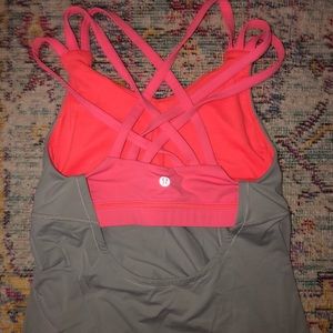 Lululemon Tank w sports bra connected